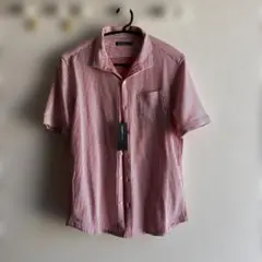 ＨIDEAWAYS NICOL 赤と白のストライプ 半袖シャツ 新品