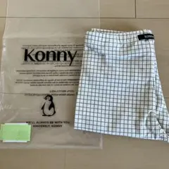 konny 超軽量クロップドレギンス 4-5Y ブラウンチェック