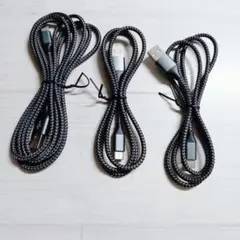 USB Type C ケーブル 【3本セット 1m/1m/2m】
