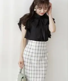 PROPORTION BODY DRESSING ラッフルリボンブラウス
