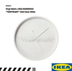 ヴァージルアブロー　IKEAコラボ　掛け時計　美品 2025年最新】ikea virgil abloh 時計の人気アイテム - メルカリ