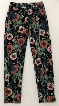 H&M 花柄パンツ　EUサイズ34、25inch、ウエスト64cm