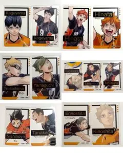 【おまけ付き】 ハイキュー 箔押しクリアカード 烏野高校 コンプリートセット