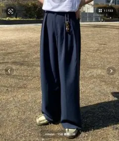 【CIAOPANIC TYPY】タックボリュームワイドスラックス