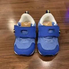 新品未使用品✴︎ Mizuno ベビーシューズ 青 ベルクロ留め 箱付き