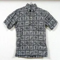 reyn spooner ハワイアン柄　プルオーバー半袖 シャツ　XSサイズ