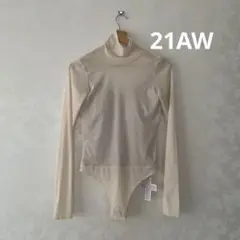 21AW Rosarymoon Turtle Neck Sheer Leotar