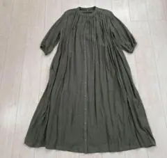 新品　coca ワンピース 七分袖　カーキ　M