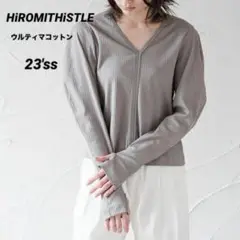 ヒロミシスル★ウルティマコットン 針抜きフライス長袖T カットソー サムホール付