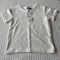 ZARA 透かし編み ホワイト Tシャツ S ザラ