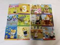 数字カードセット 1-10 かわいいキャラクター