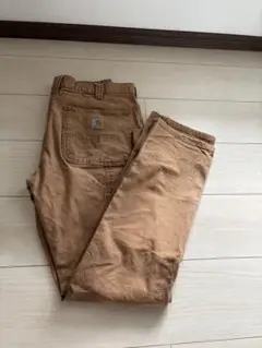最終値下です。時期を見て取り下げます。Carhartt ベージュ ワークパンツ