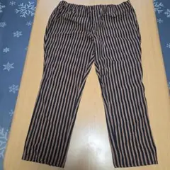ストライプ柄 6L スラックス
