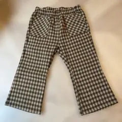 Zaraベビーフレアチェックパンツ86