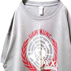 ギルダン UGA MUNC XXV ロゴ Tシャツ グレー 灰色 XL 古着