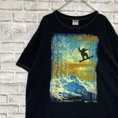 USA製90sヴィンテージTシャツ！シングルステッチ　ブラック半袖古着XL 18