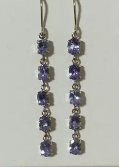 pt900 タンザナイトピアス　1.4ct
