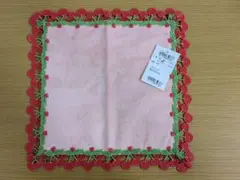 近沢レース　チカザワレース　ハンカチ　チェリー