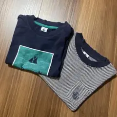 PETIT BATEAU Tシャツ 2枚セット　4ans104㎝
