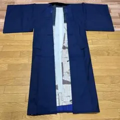 ネイビー 和柄 和風 着物 浴衣 昭和 大正 レトロ アンティーク