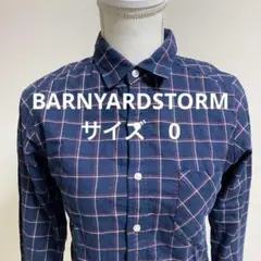 ネイビーと赤のチェック ボタンダウンシャツ トップス ファッション