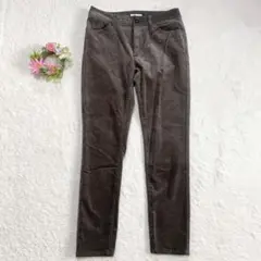 良品★ 【アーヴェヴェ】 コーデュロイ ストレッチパンツ (M) イトキン