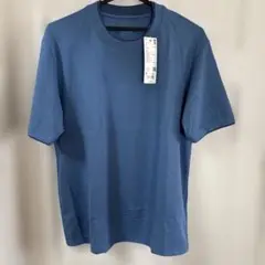 UNIQLO エアリズムコットンTシャツ M 63 Blue Tシャツのみです