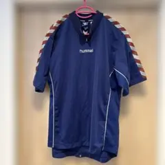 美品hummel ネイビー ストライプウェア