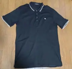 【美品】BURBERRY BLACK LABEL ブラックポロシャツ