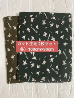カット生地 ハギレ  2枚セット 各）100cm×90cm
