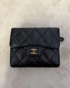 CHANEL マトラッセ キャビアスキン 二つ折り財布