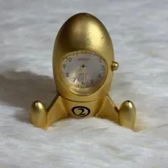 HASHI ロケット型アナログ時計 ゴールド