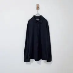 ザラ　ZARA 長袖シャツ　メンズ　トップス　黒　ストレッチ