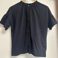 出品今日までanysis 黒のフリル袖シャツ ブラウス