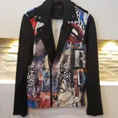 JURY BLACK ライダースジャケット JURY BLACK ライダース Y2K 00s レザージャケット スタッズ