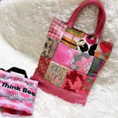 美品　シンクビー　Think Bee! メモリー12　トートバッグ　パッチワーク 美品 シンクビー Think Bee! メモリー12 トートバッグ パッチ
