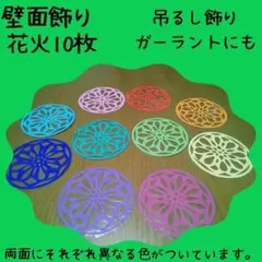 壁面飾り　つるし飾り　ガーランド　花火　夏　保育園　幼稚園　７月　８月