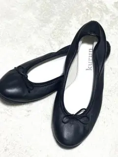 kurun tokyo バレエシューズ スムースブラック