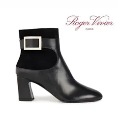 新品 ROGERVIVIER ロジェヴィヴィエ ブーツ ヒール レザー スエード