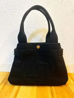アルマーニ・ジーンズ ロゴデザイン トートバッグ キャンバス レディース 中古