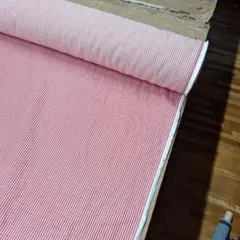 【レッド】ヒッコリーデニム生地【1.5メートル】