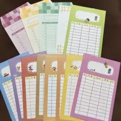 カラフル経費仕訳封筒13枚