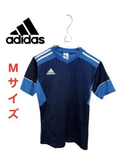 adidas ネイビー/ブルー 半袖シャツ