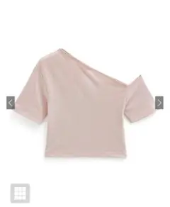 GRL ワンショルダーTシャツ ピンク pm414a