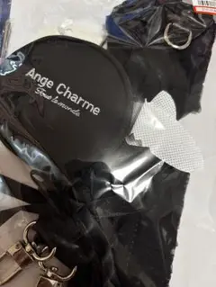 ange charme スマホショルダーストラップ　アンジュシャルム　辻希美　黒