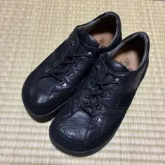 ベアー BAR ブラックレザースニーカー EUR71/2 美品