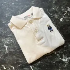POLO Baby ポロシャツ クマ刺繍 80サイズ ホワイト