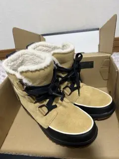 SOREL 防水スエードブーツ 女性用　スノーブーツ　ティボリ23.5cm 箱付