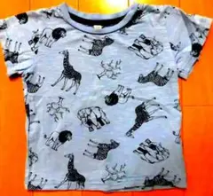 110cmアニマル柄Tシャツ