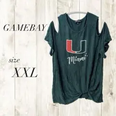 GAMEBAY Miami オフショルダーTシャツ XXL レディース 半袖